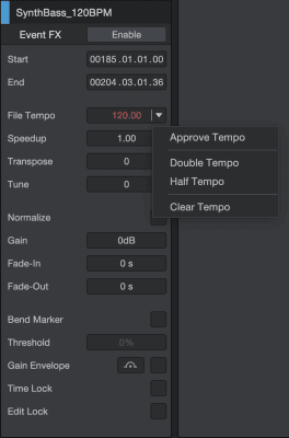 Fender Studio Pro 电子调音台界面截图，显示调节参数和功能设置。.