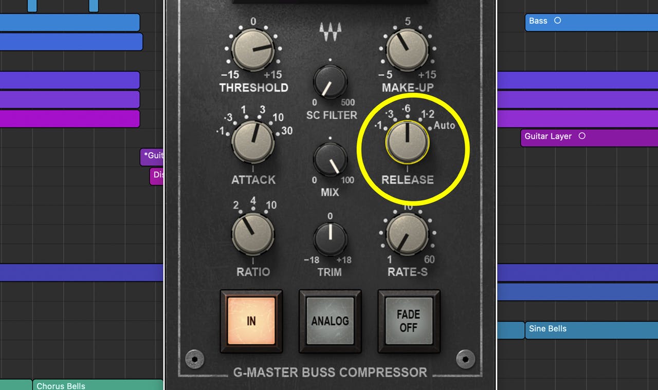 Setting Release time on SSL Buss Compressor